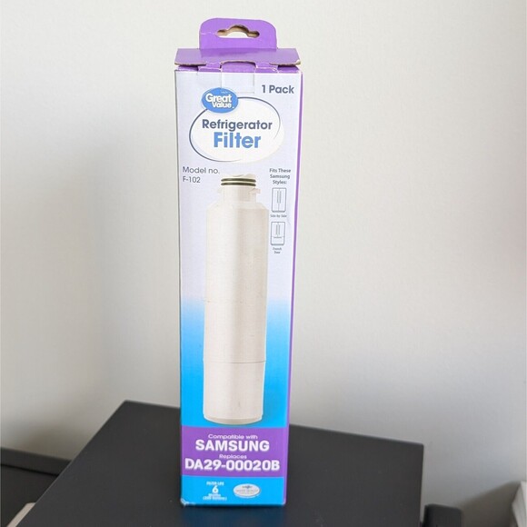 Great Value Refrigerator Replacement Water Filter Fits Samsung DA29-00020B New - Picture 1 of 2